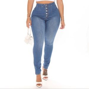 FashionNova Curve High Waisted Jeans 22W